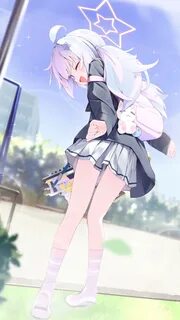 Anime Girls Schoolgirl Uzawa Reisa School Uniform Portrait Display Blue Arc...