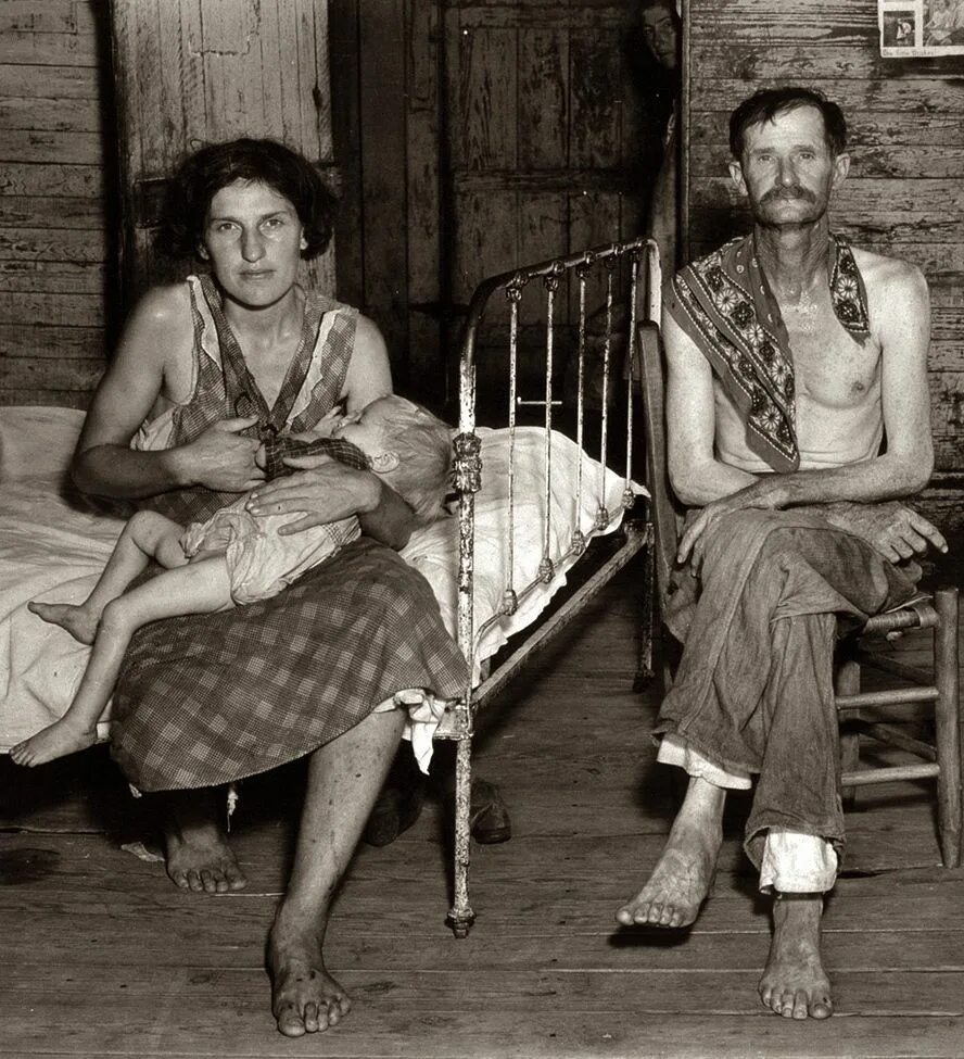 Poignant pictures show how the poorest of families survived the Great Depression