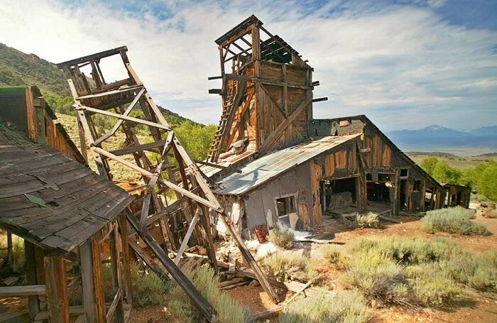 Минерал парк город призрак в США. Минерал парк город призрак в США фото. Mineral Park the Ghost Town. Шахты дикого Запада.