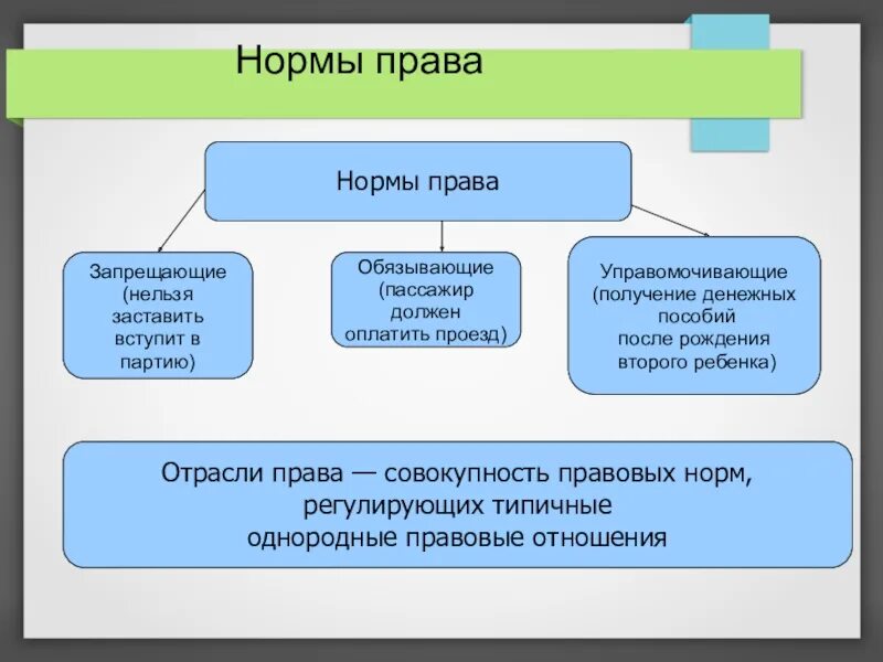 Нормы запрета примеры. Правовые нормы это в обществознании 9 класс.