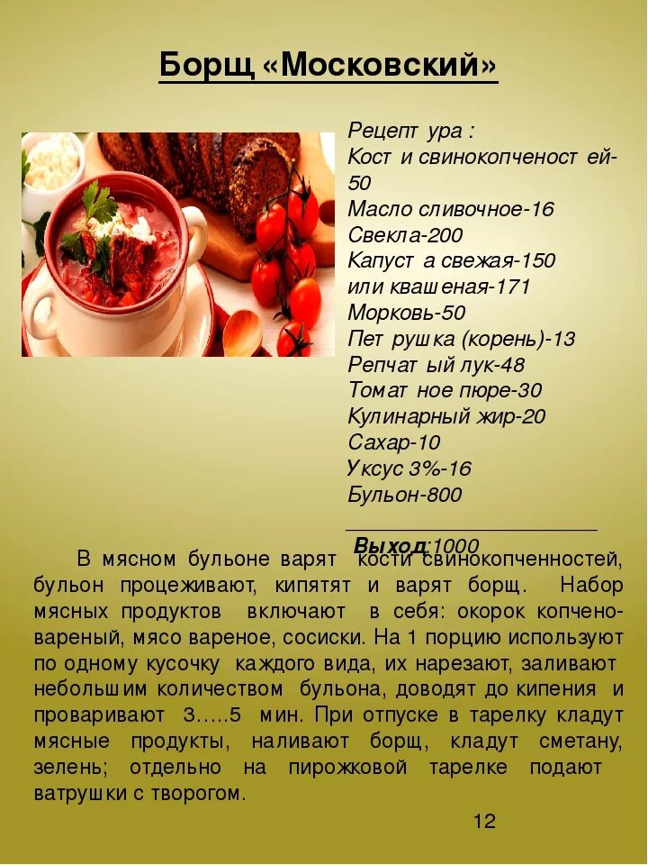 Суп борщ рецепт с мясом - CoffeePapa.ru