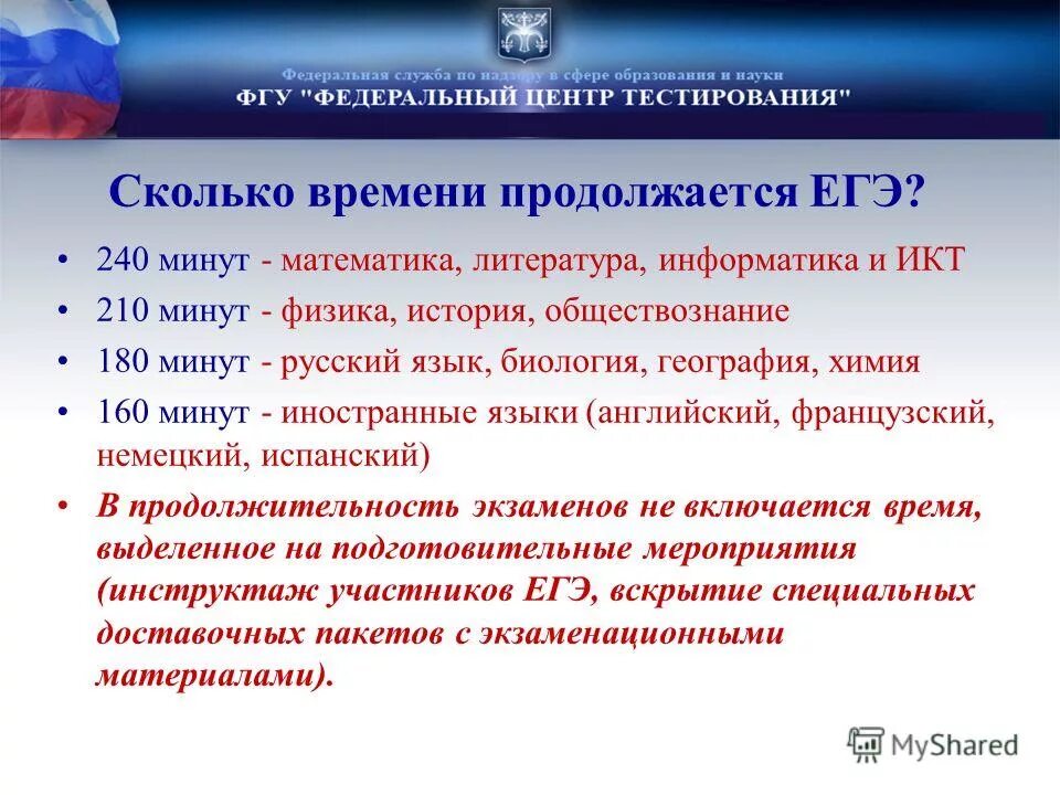 Сколько длится егэ по информатике