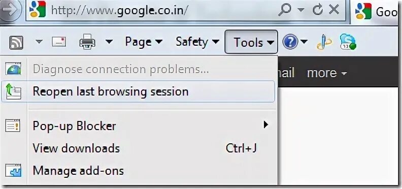 Browser session