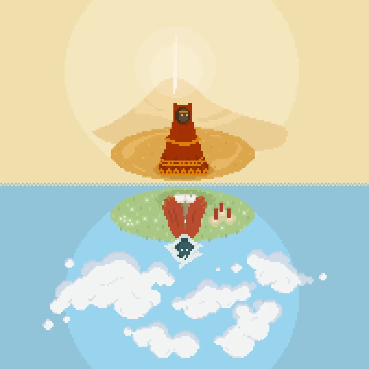 Thatgamecompany. Journey and Sky. Thatgamecompany cloud. Thatgamecompany арт.