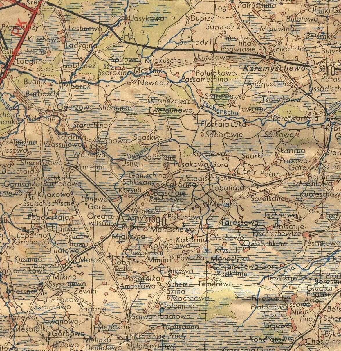 Псковская область на карте 1941 года. Карта Псковской области до 1941 года. Карта Псковской области 1944 года. Карта 1942 немецкая Псковская область.