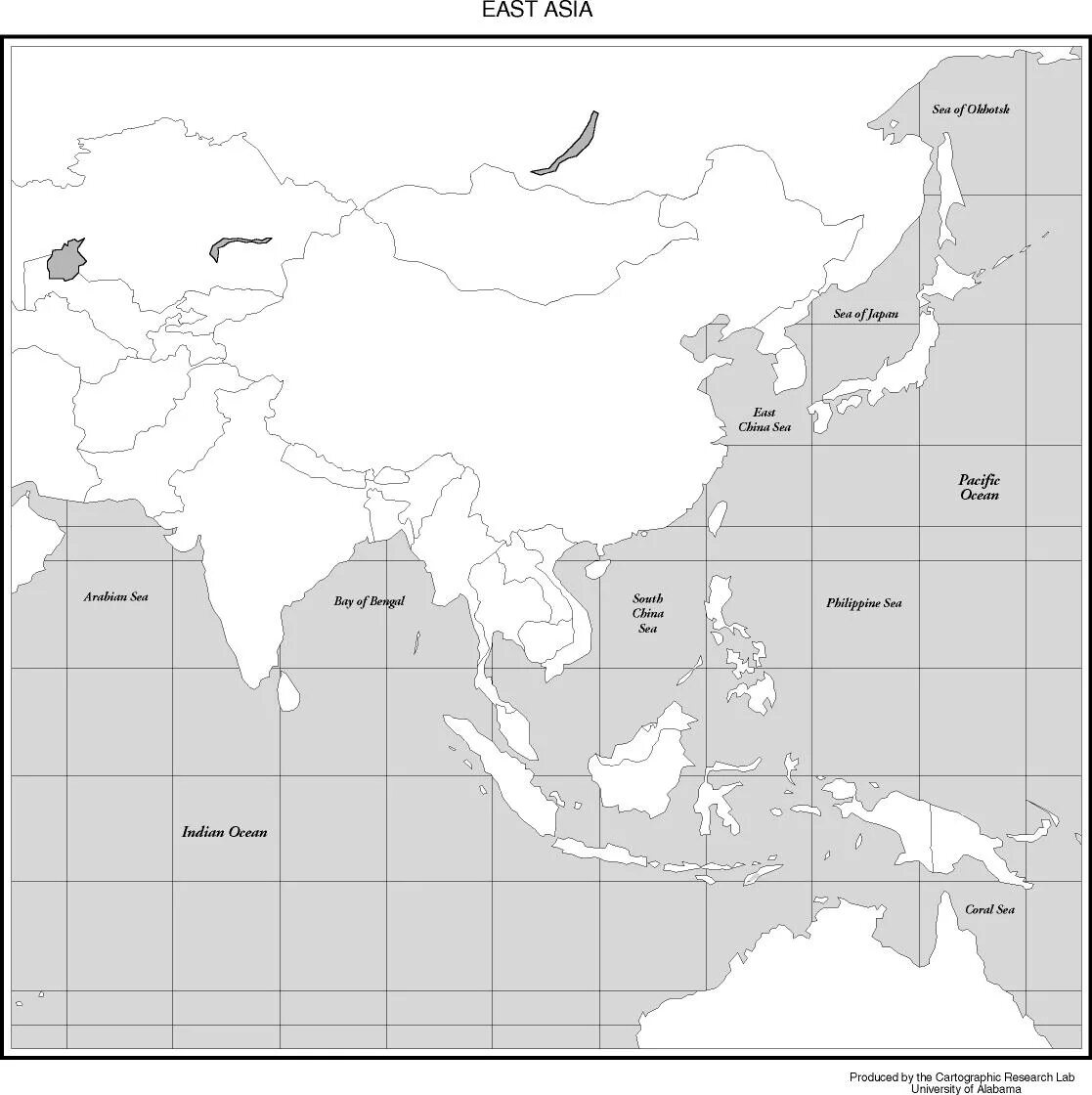 Контурная карта восточной азии. Карта зарубежной Азии пустая. Юго-Восточная Азия контурная карта 11 класс. Политическая контурная карта зарубежной Азии. Страны Азии контурная карта.