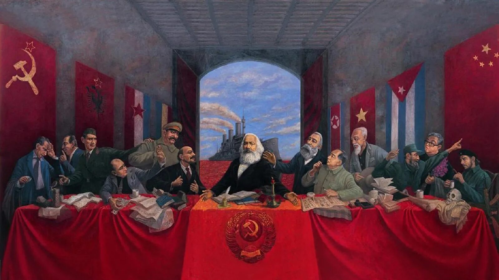 Вечеря в 2024 году. Тайная вечеря Маркс Ленин. Тайная вечеря масонская ложе. Маркс Энгельс Ленин Сталин Мао че Гевара.