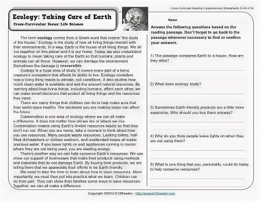 Environment texts. Reading comprehension. environment reading comprehension. ecology reading comprehension. reading about ecology.