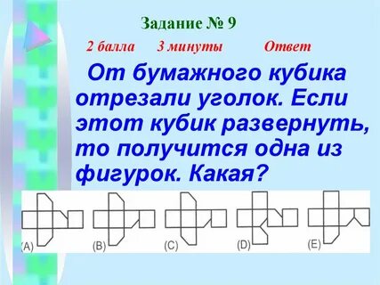 Задания развернутого типа