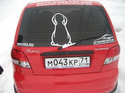 Заднее стекло матиз