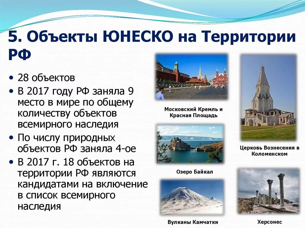 Памятники культурного наследия ЮНЕСКО В России. Объекты Всемирного наследия ЮНЕСКО В России. 11 Объектов Всемирного природного наследия ЮНЕСКО В России. Памятники под охраной ЮНЕСКО В России