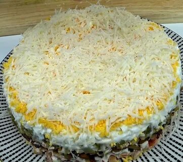 Вкусный салат с курицей слоями рецепт