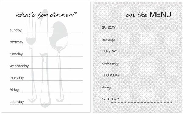 Empty menu
