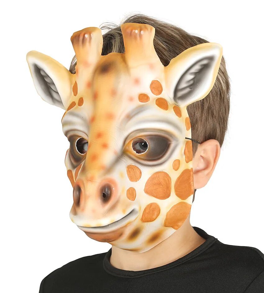 Маска жирафа. Маски животных. Маски животных для лица. Звериная маска.