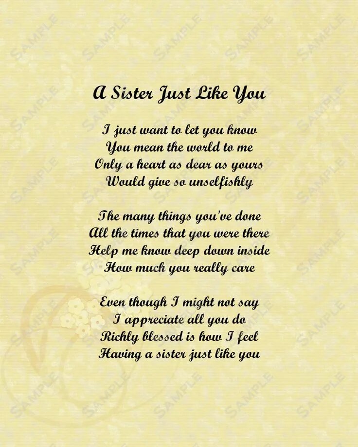 Sister перевод. Poem about a little sister. You just my sister. Надпись love you sister. You just my sister.