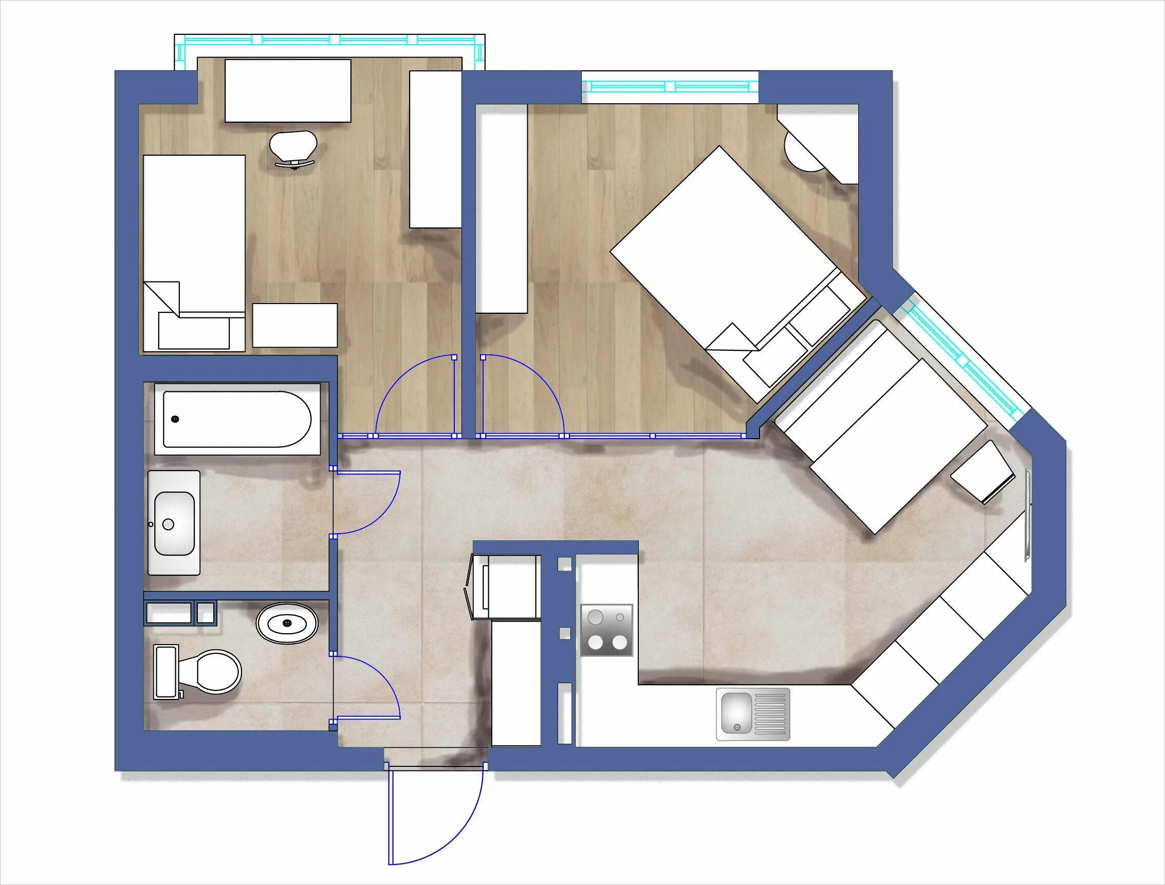Выбор планировка квартир 1-к квартира, 42.6 м², 6/17 эт. на продажу в Воронеже Купить квартиру Авито