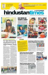 Hindustan Times Epaper English News Paper Today Newspaper Online News Epape...