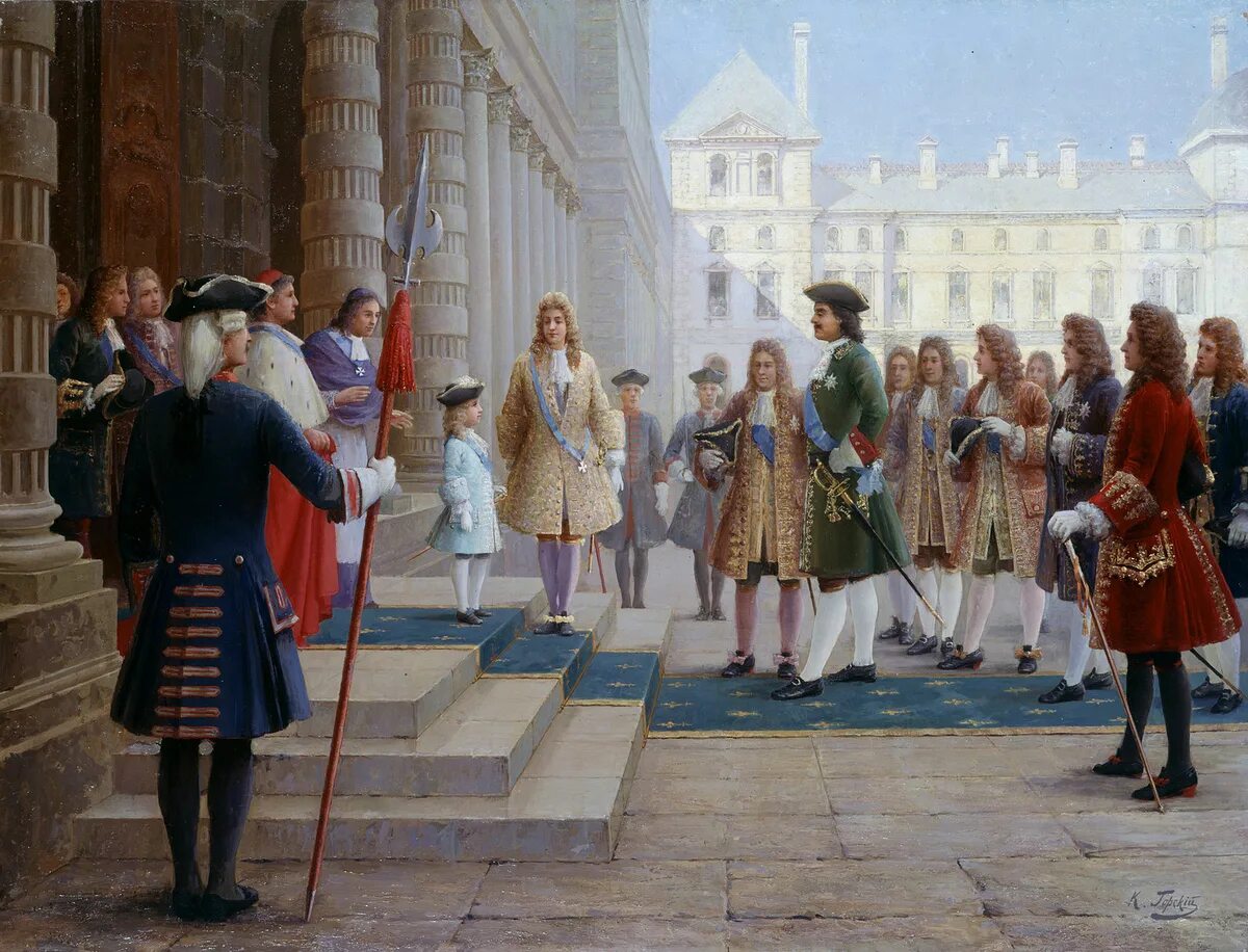 Эпоха Петра 1. Свита Петра 1. Парламент Франции и Людовик 15 в живописи.