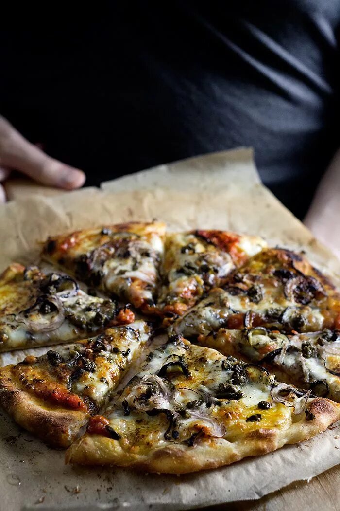 Eggplant pizza