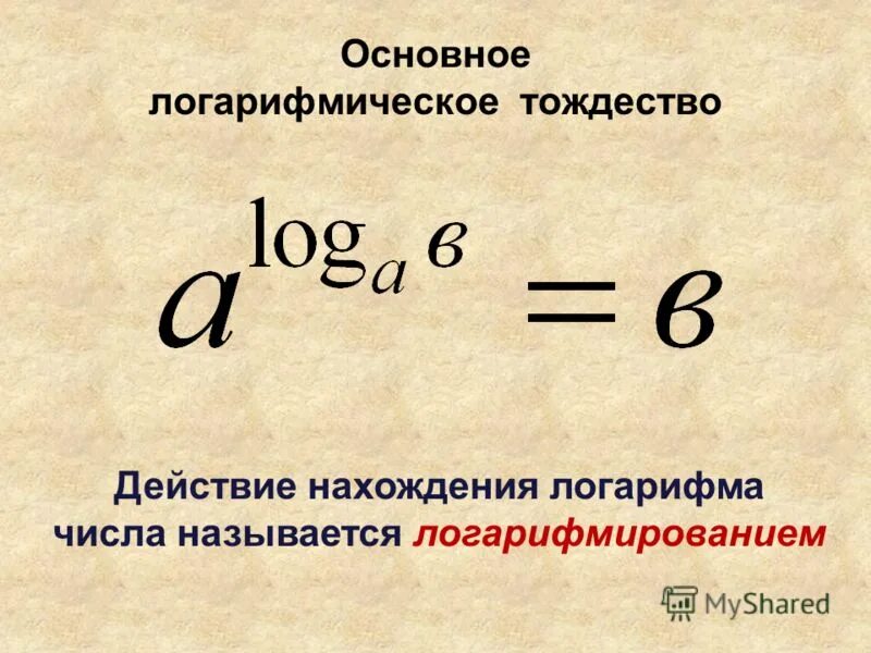 Основные определения и тождества