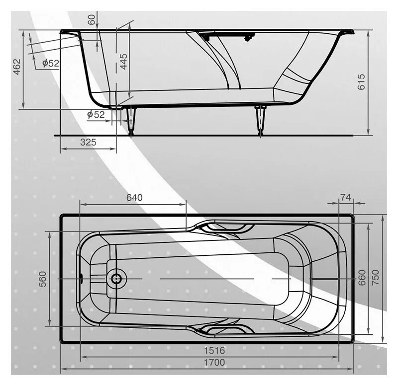 Габариты ванны 1700 акрил. Габариты ванны 1700 стандарт. Ширина ванны 170 стандарт. Габариты акриловой ванны 170.