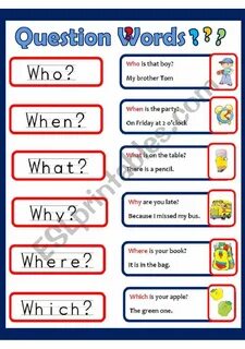 Where when what who задания