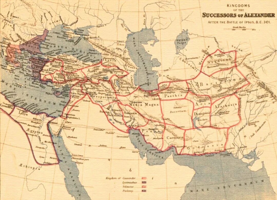 Контурная карта образование и распад державы македонского