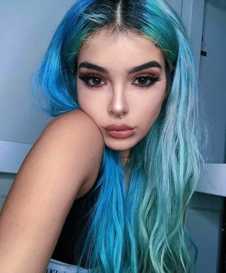 Me. by Onity on deviantART Blue hair, Hair, Trendy hairstyles