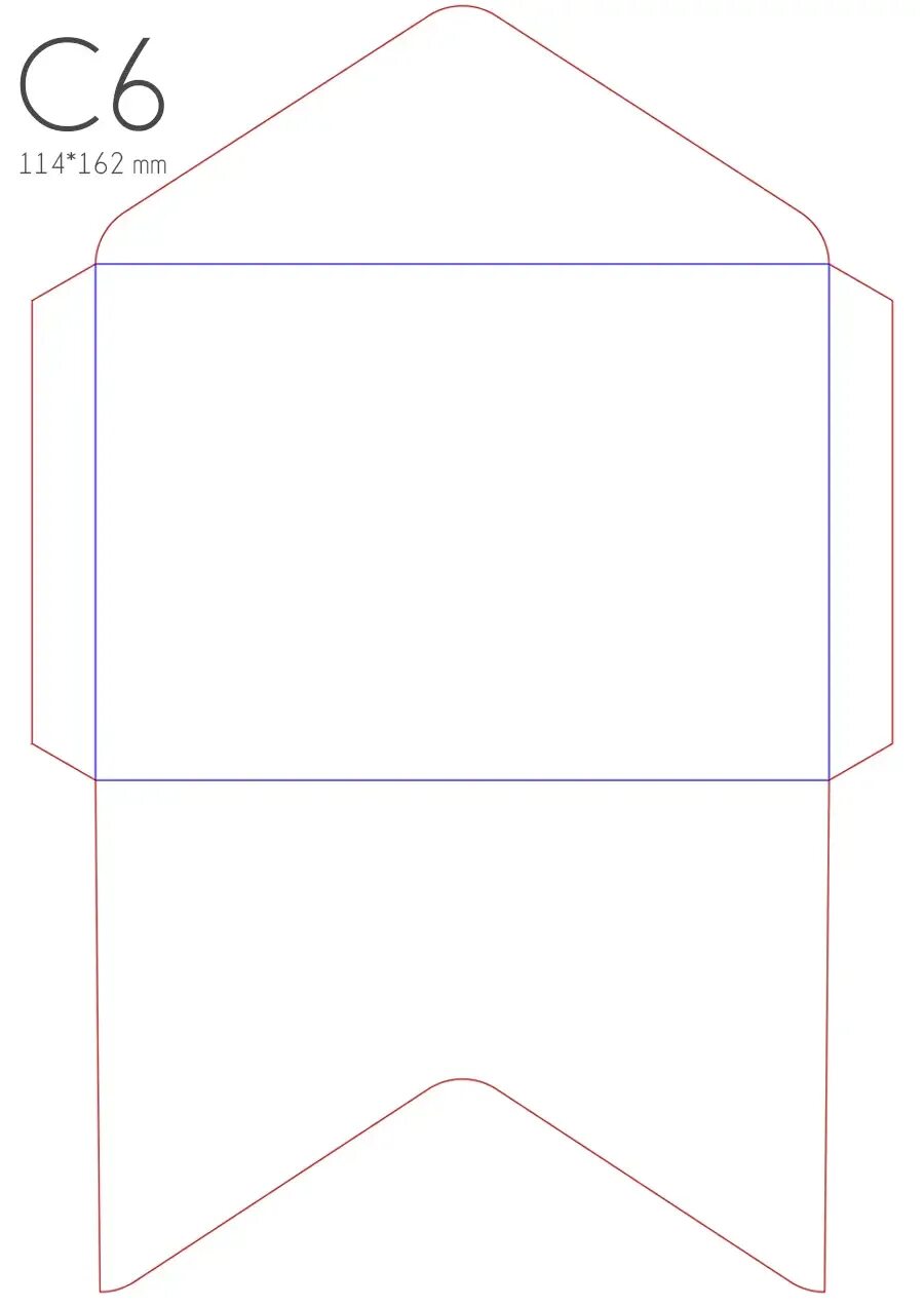 Конверт из бумаги а4 распечатать шаблон. Конверт с6 развертка вектор. Чертеж конверта. Развертка конверта с размерами. Трафарет конверта.
