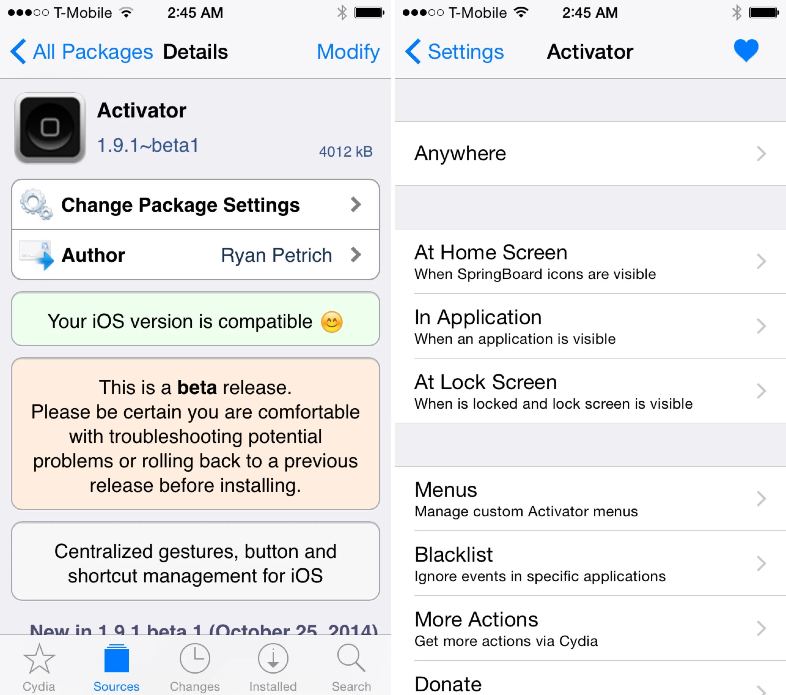 Поддержка версий ios. Совместимость ios. applist.