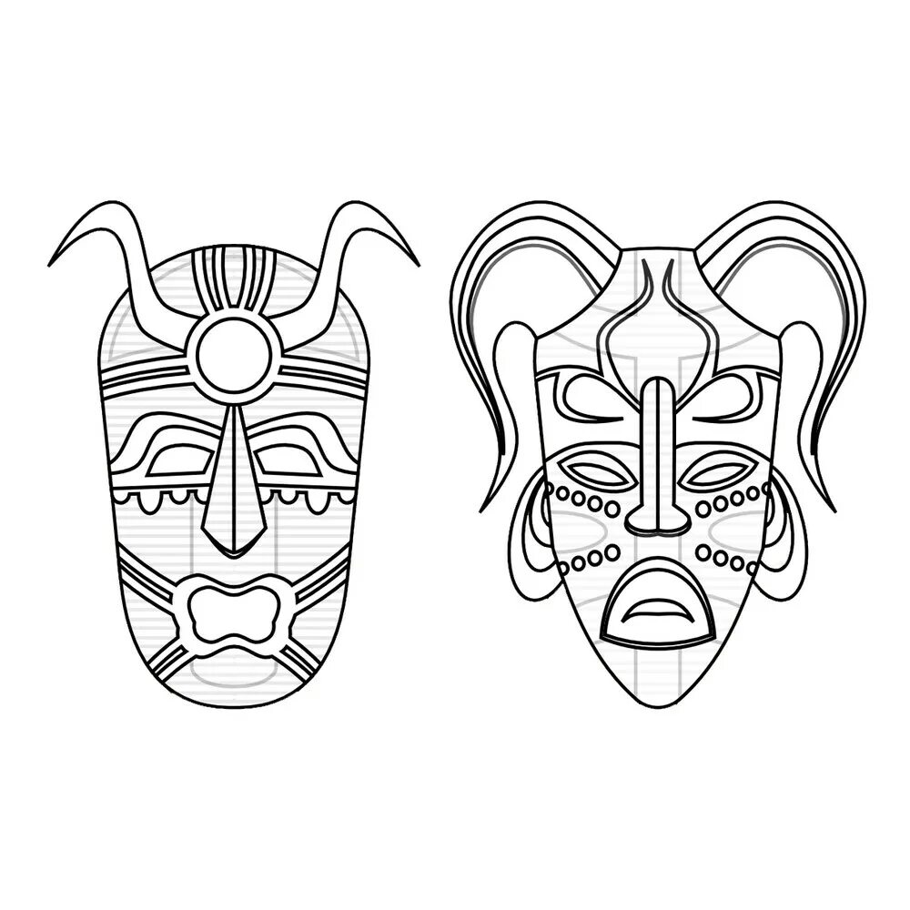Как можно разукрасить маску для квадробики. Маски индейцев. Этнические маски. Раскраска маска для лица. Африканская маска раскраска.