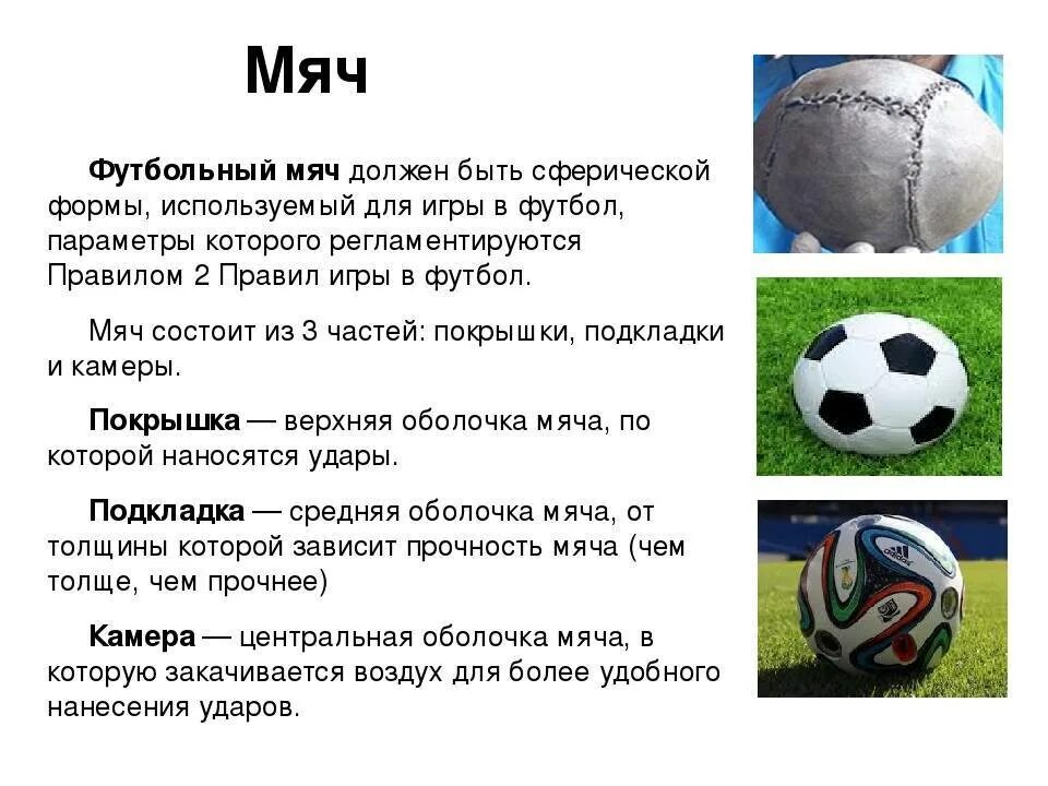 Современный футбольный мяч. Характеристики футбольного мяча. Описать футбольный мяч. Футбольный мяч описание для детей.