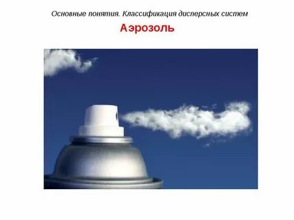 Аэрозоли дисперсные системы типа