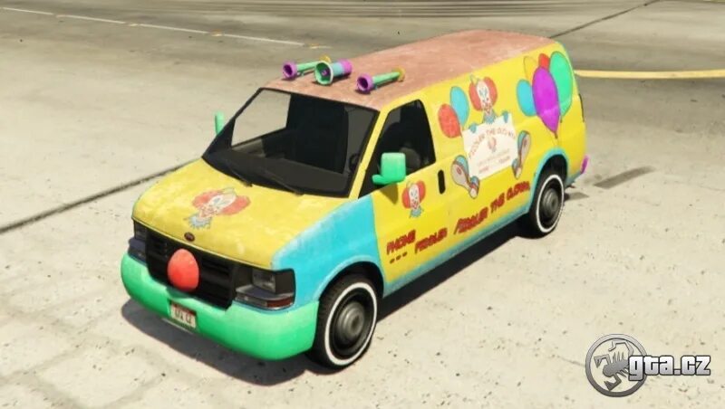 Гта клоун. Клоунский фургон ГТА 5. Vapid Clown van. Clown van GTA 5. Кллоунский фургон в гта5.