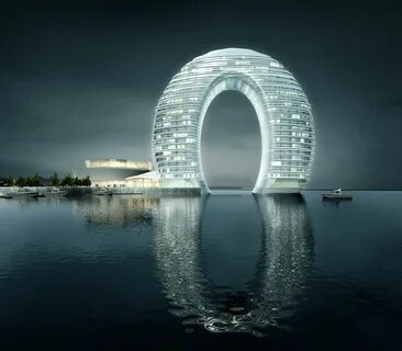 The Moon Hotel, Huzhou Sheraton Hotel & Resort in Zhejiang Province. Mad archite