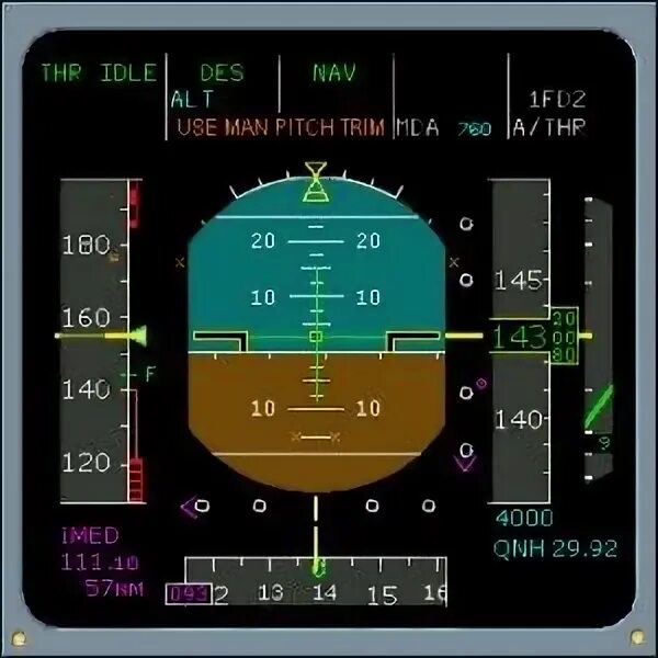 Flight information display system тема. Pfd дисплей a320. авиагоризонт airbus 320. primary flight display a320. панель управления airbus 320 fbw.