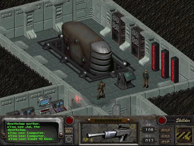 Fallout 2 как проходить. Vault 13 фоллаут 2. компьютер фоллаут 2. fallout 2 хранилище. fallout 2 skills.