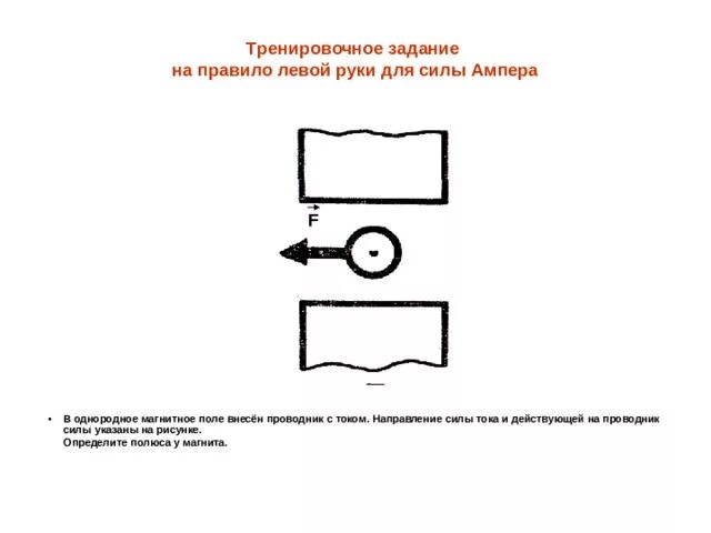 Тренировочные задания на правило левой руки. Задачи для тренировки правила левой руки. Правило левой руки задания. Правила левой руки сила Ампера задачи.