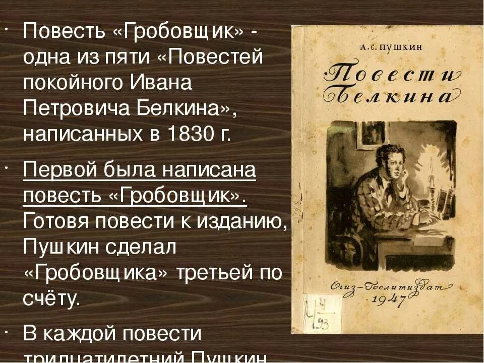 Повесть белкина смотритель краткое содержание. Повесть Гробовщик Пушкин. Пушкин а.с. "Гробовщик". Пушкин повести Белкина Гробовщик. Повесть Гробовщик краткое содержание.