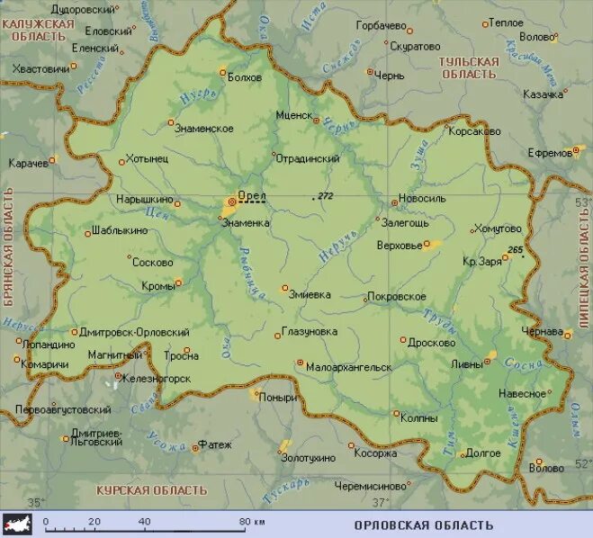 Орловская область города. Районы Орловской области на карте с границами. Границы Орловской области на карте России. Орловская обл карта с районами. Карта Орловской области с районами подробная.