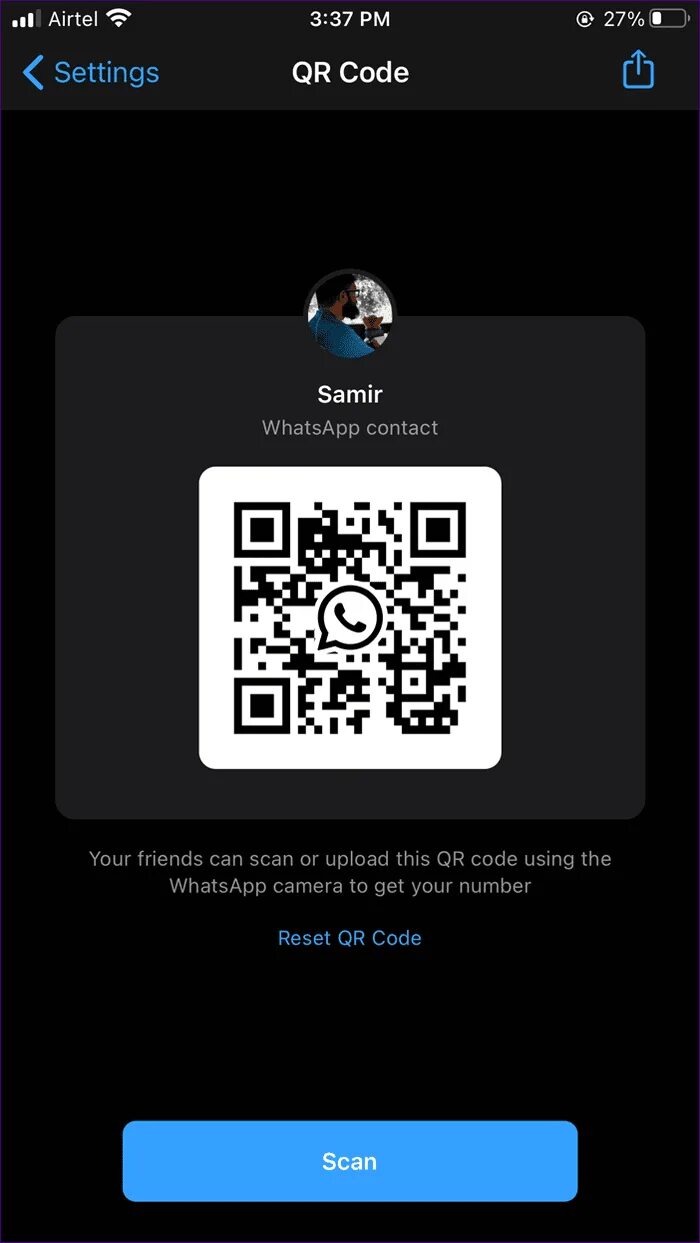 Создать qr на ватсап