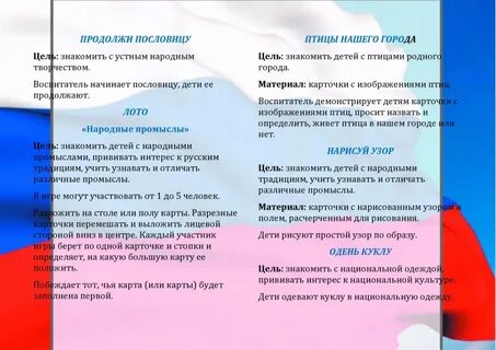 Цели патриотических игр
