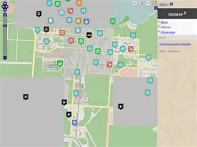 Карта снежинска