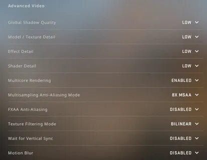 Cs 2 pro settings
