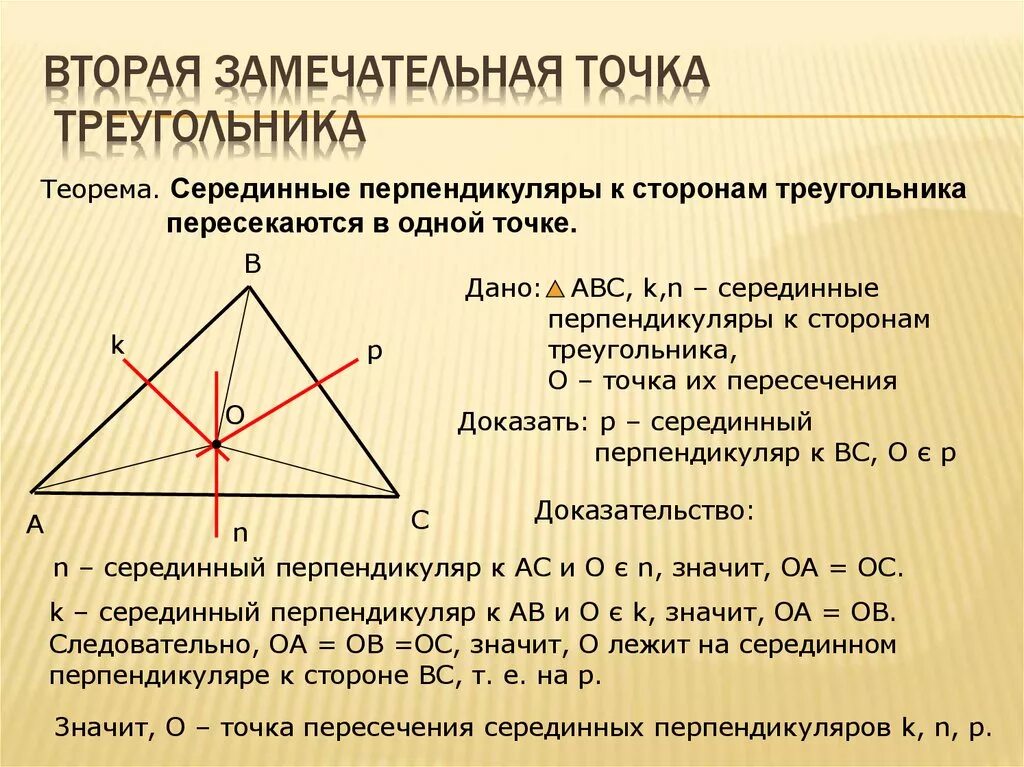 Серединный перпендикуляр к сторонам остроугольного. Замечаельные точки треуг. Земечательные точки треугольник. Замеча ебьные точки треугольника. Четыре замечательные точки треугольника.