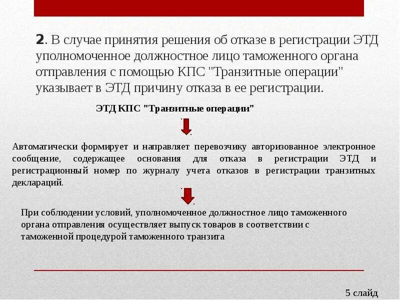 Основание совершения операции. КПС транзитные операции. Порядок работы в КПС «транзитные операции». В случае принятия. КПС совершение операций таможенных.