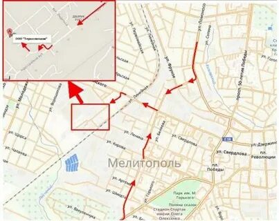 Карта мелитополя