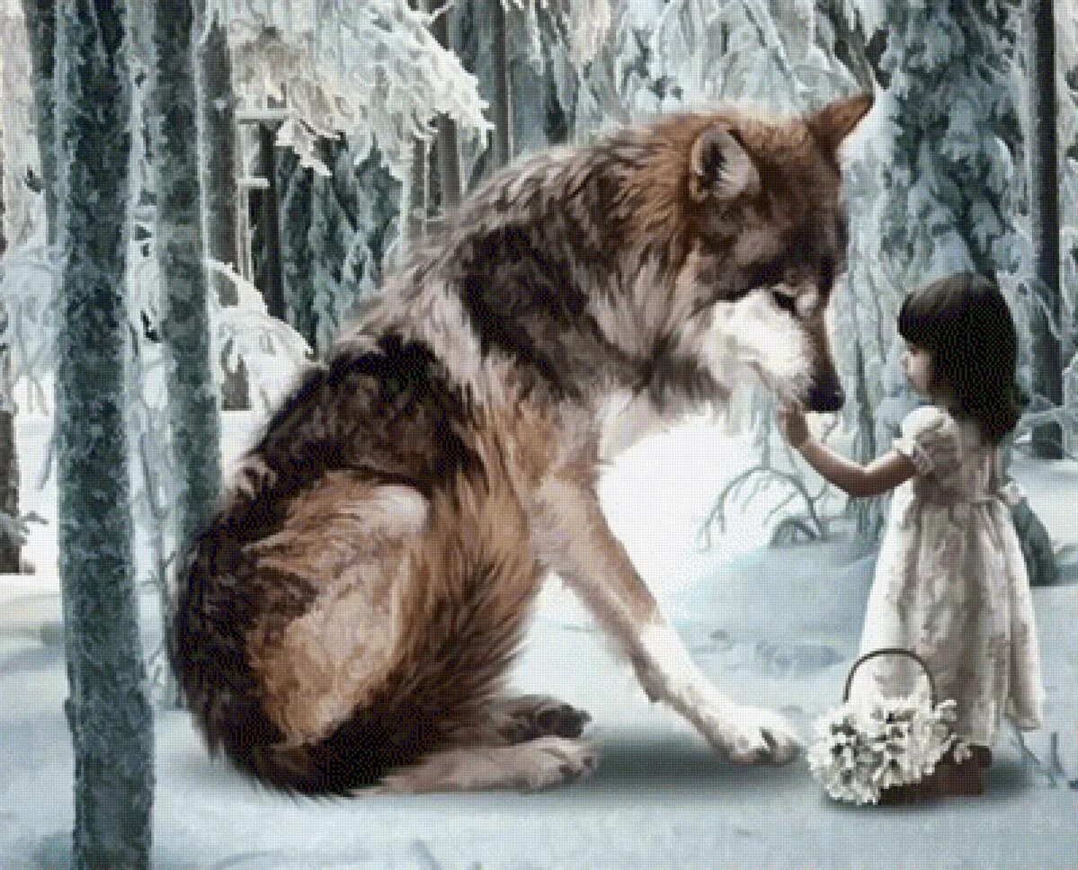 Заколдуй волка. Девочка и волк. Девочка обнимает волка. Маленькая девочка и волк. Волк для детей.