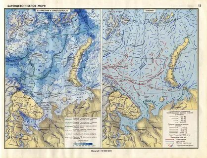 Белое море на атласе