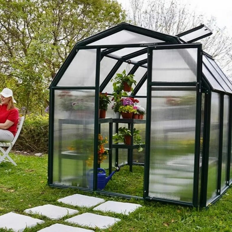 Теплица Greenhouse. Поликарбонат ГРИНХАУС. Теплица полуарочная из поликарбоната. Типы лица.